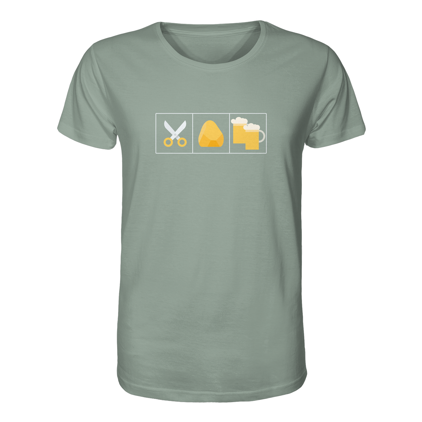 Schere, Stein, paar Bier - Organic Shirt