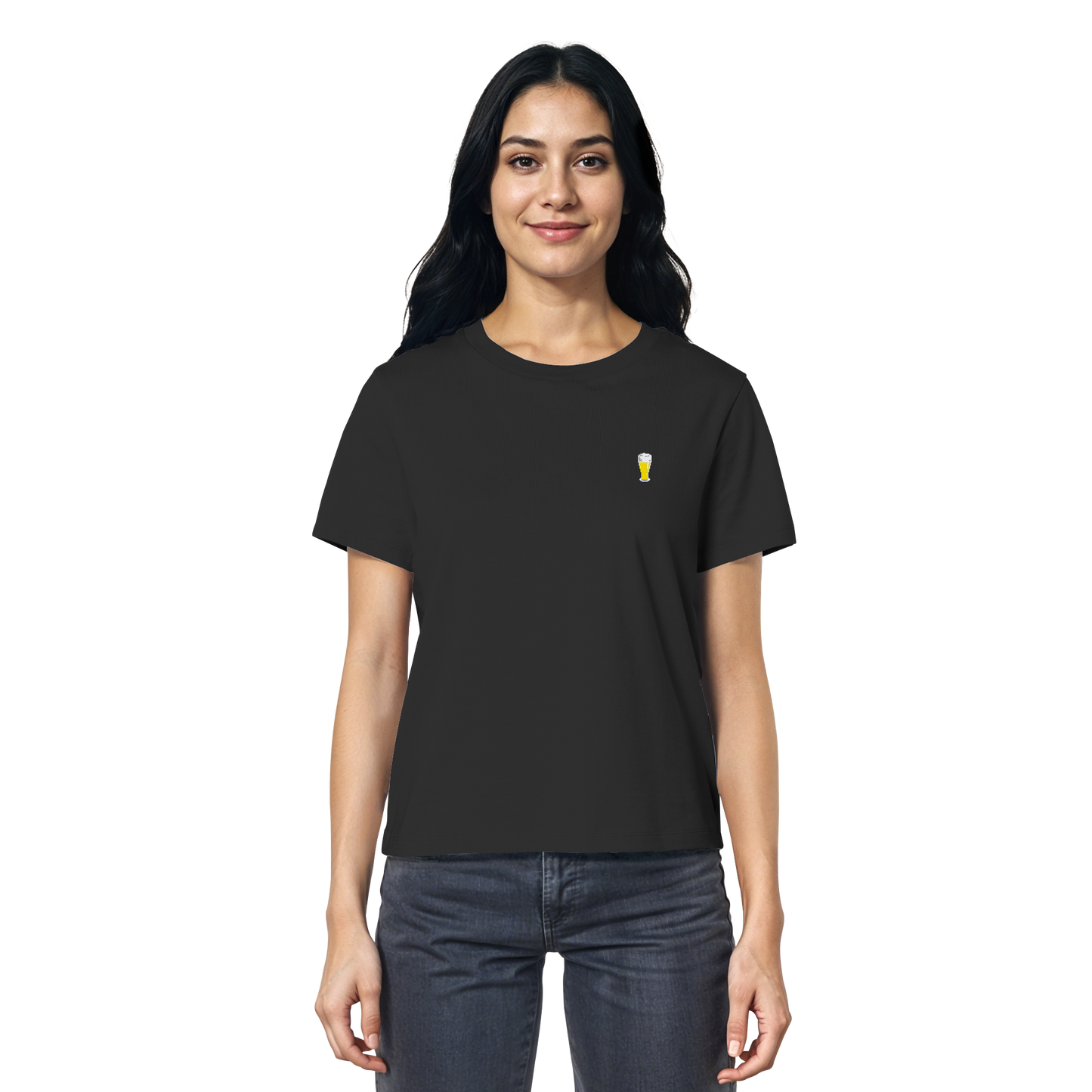 Premium Weißbier Stick - Ladies Organic Shirt