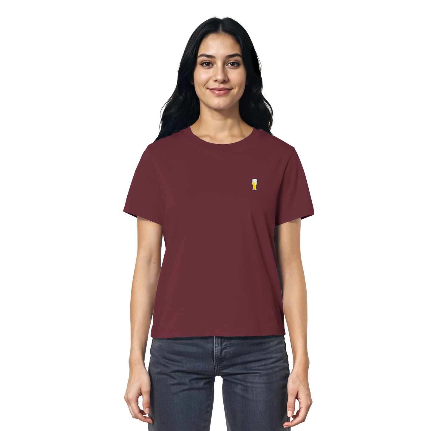 Premium Weißbier Stick - Ladies Organic Shirt