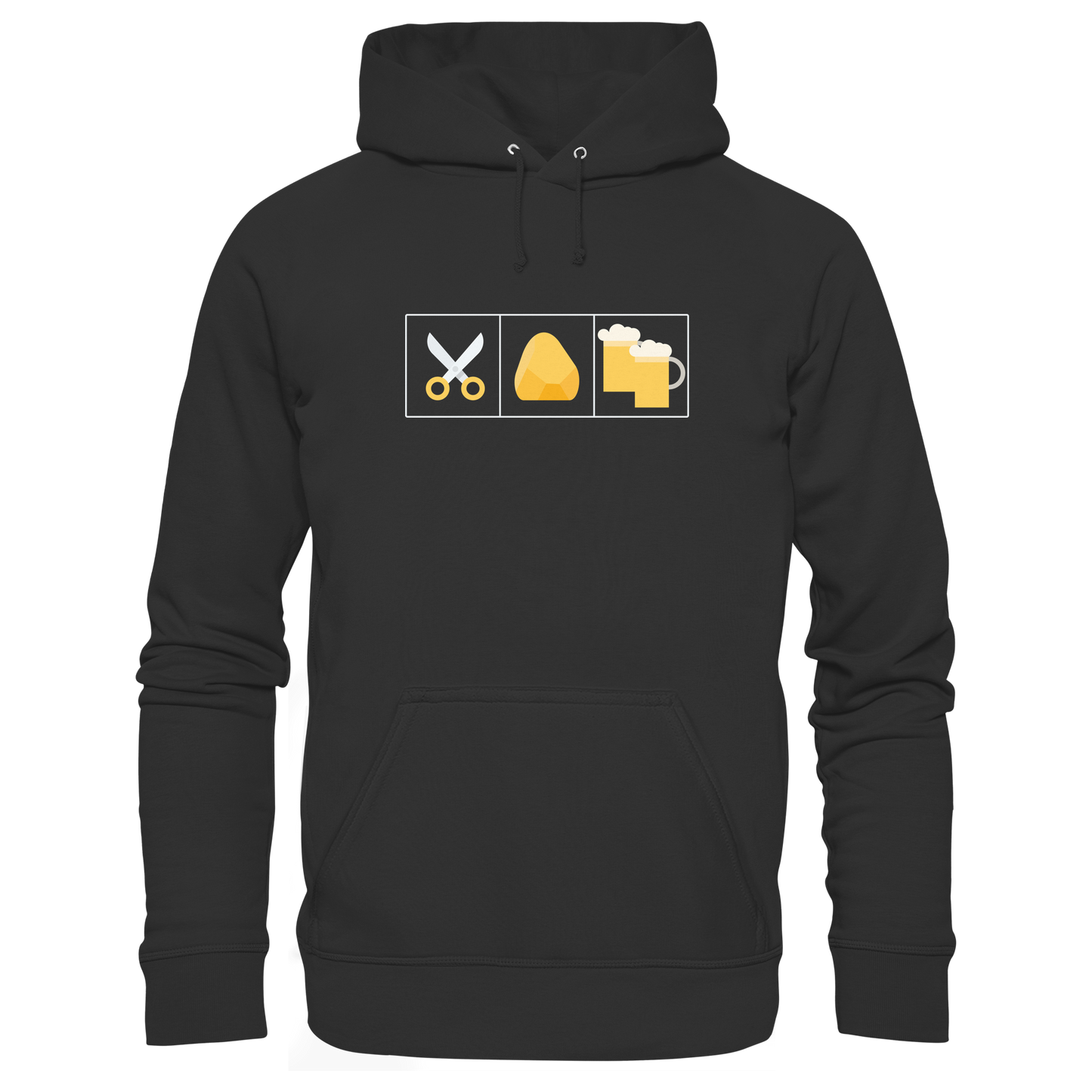 Schere, Stein, paar Bier - Organic Hoodie