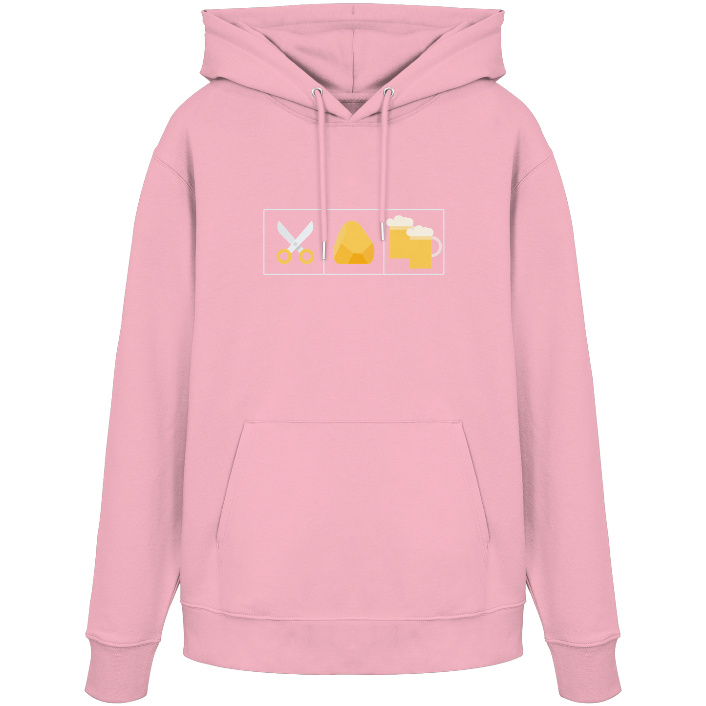 Schere, Stein, paar Bier - Organic Hoodie