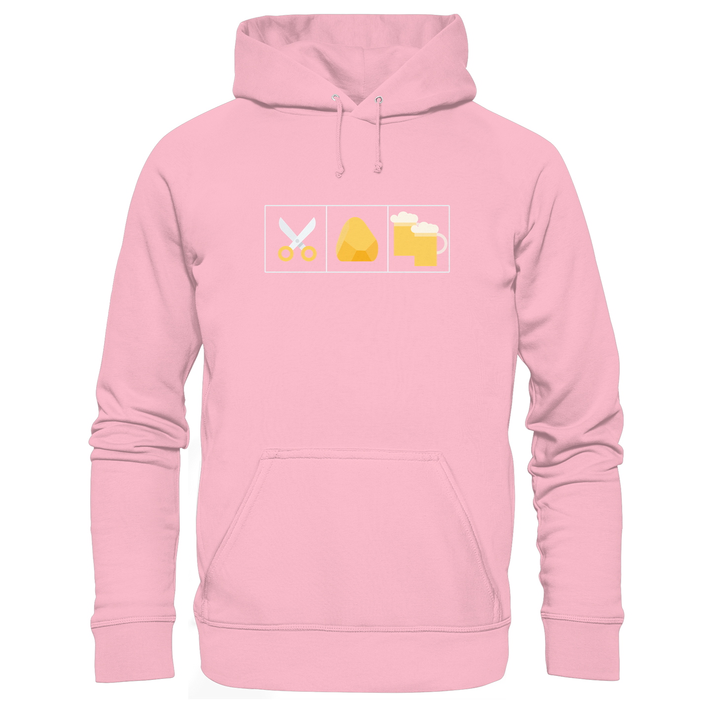 Schere, Stein, paar Bier - Organic Hoodie