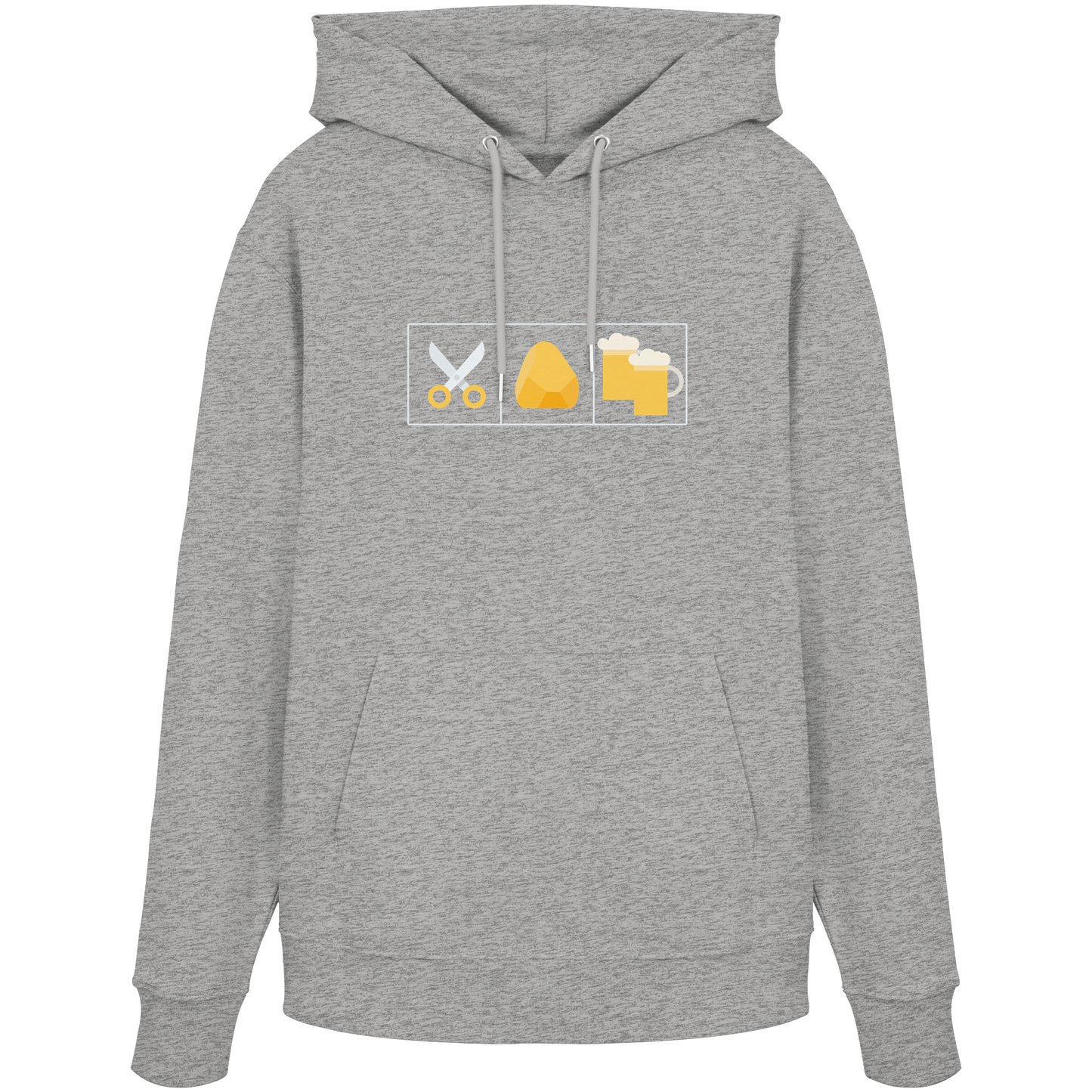 Schere, Stein, paar Bier - Organic Hoodie