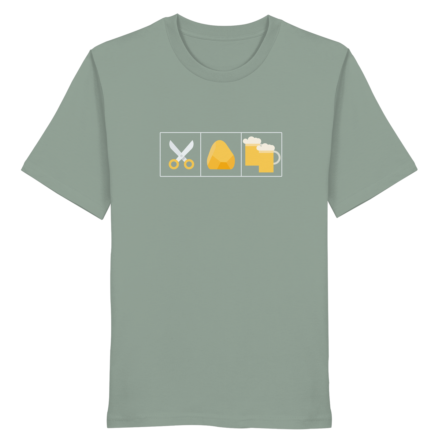 Schere, Stein, paar Bier - Organic Shirt
