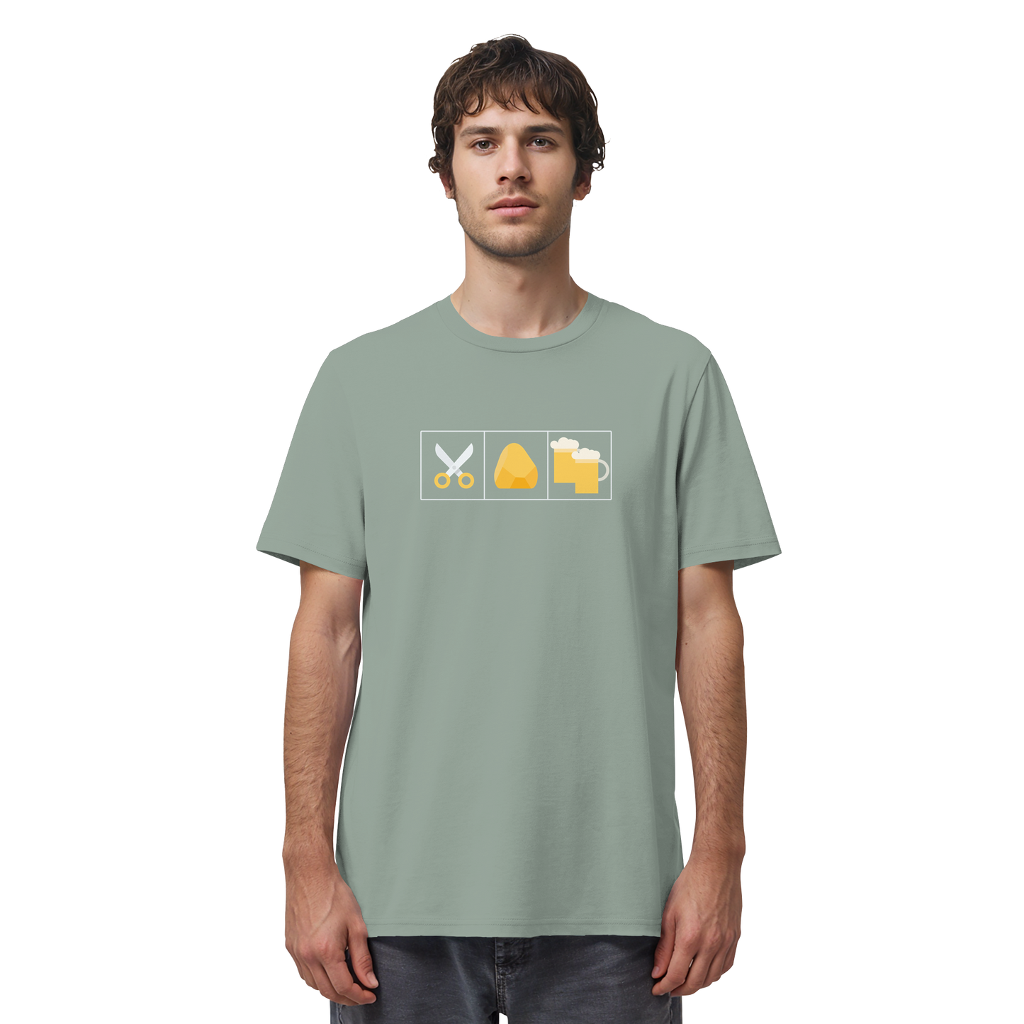 Schere, Stein, paar Bier - Organic Shirt