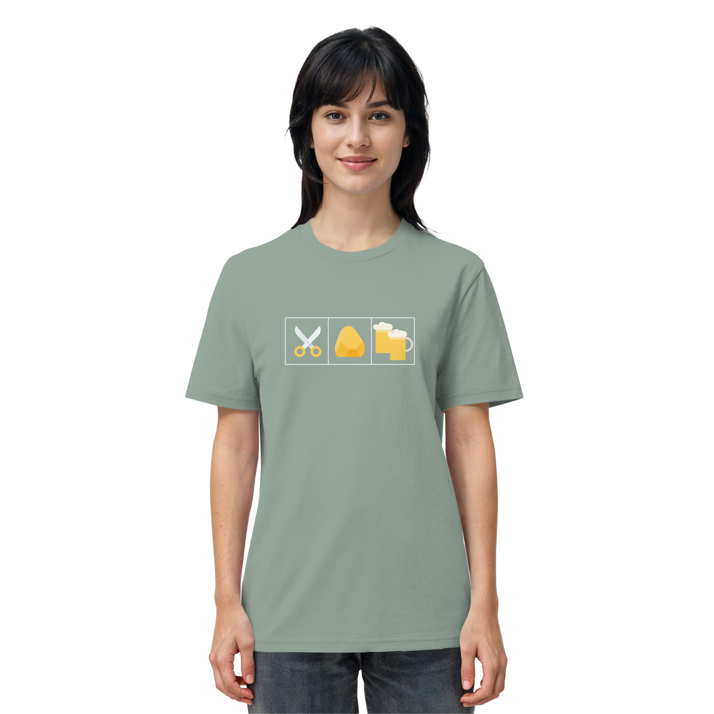 Schere, Stein, paar Bier - Organic Shirt