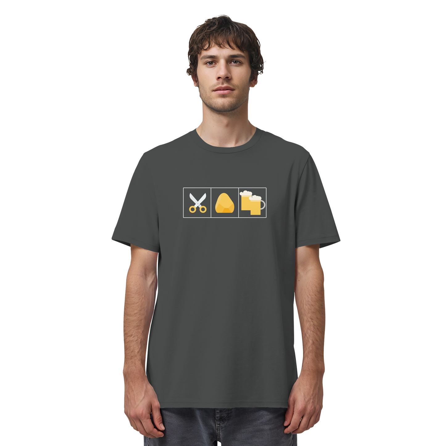 Schere, Stein, paar Bier - Organic Shirt