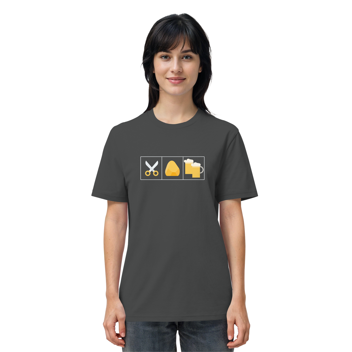Schere, Stein, paar Bier - Organic Shirt