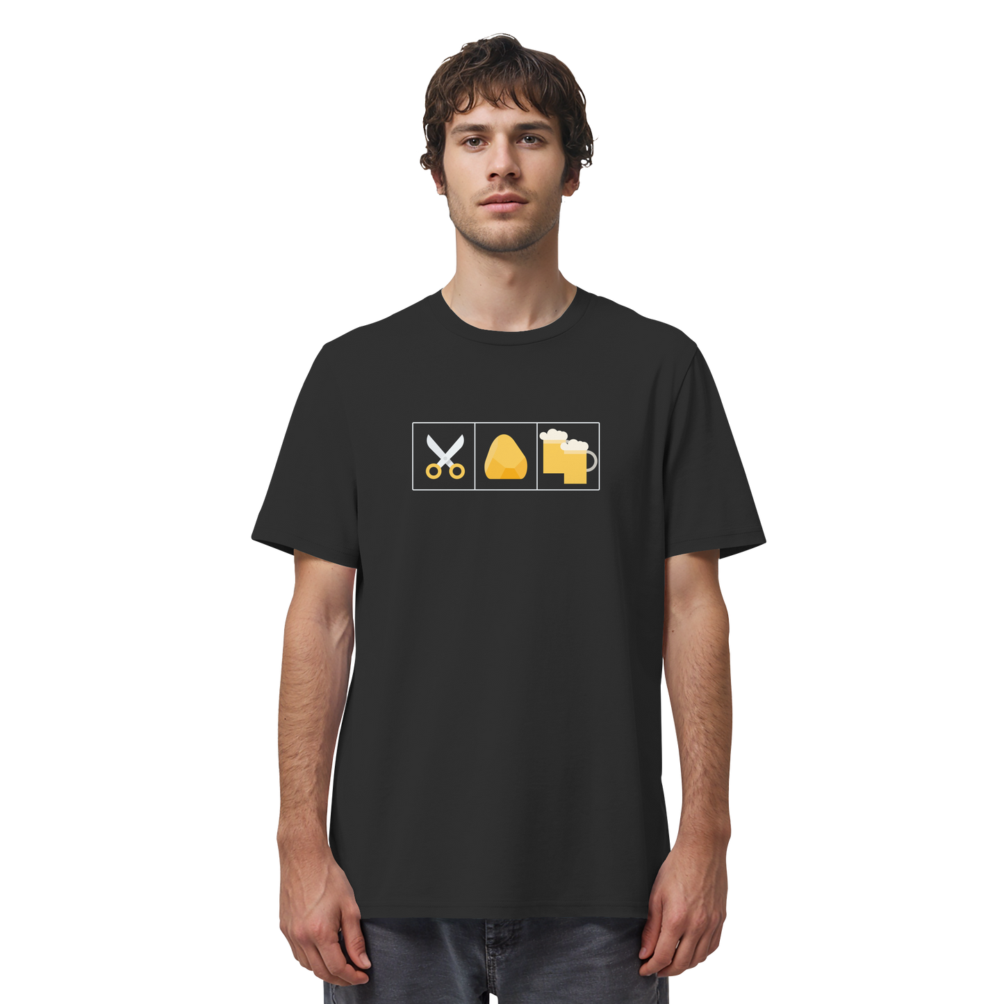 Schere, Stein, paar Bier - Organic Shirt
