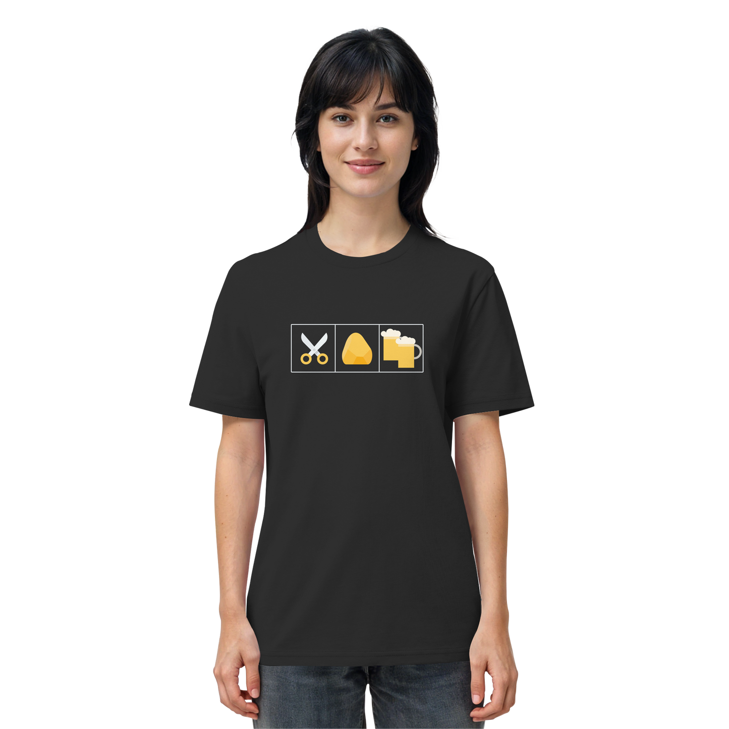 Schere, Stein, paar Bier - Organic Shirt