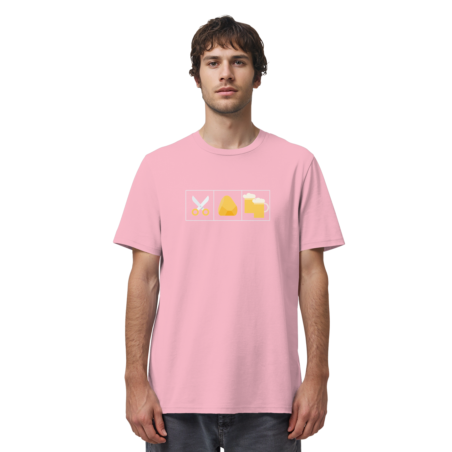 Schere, Stein, paar Bier - Organic Shirt