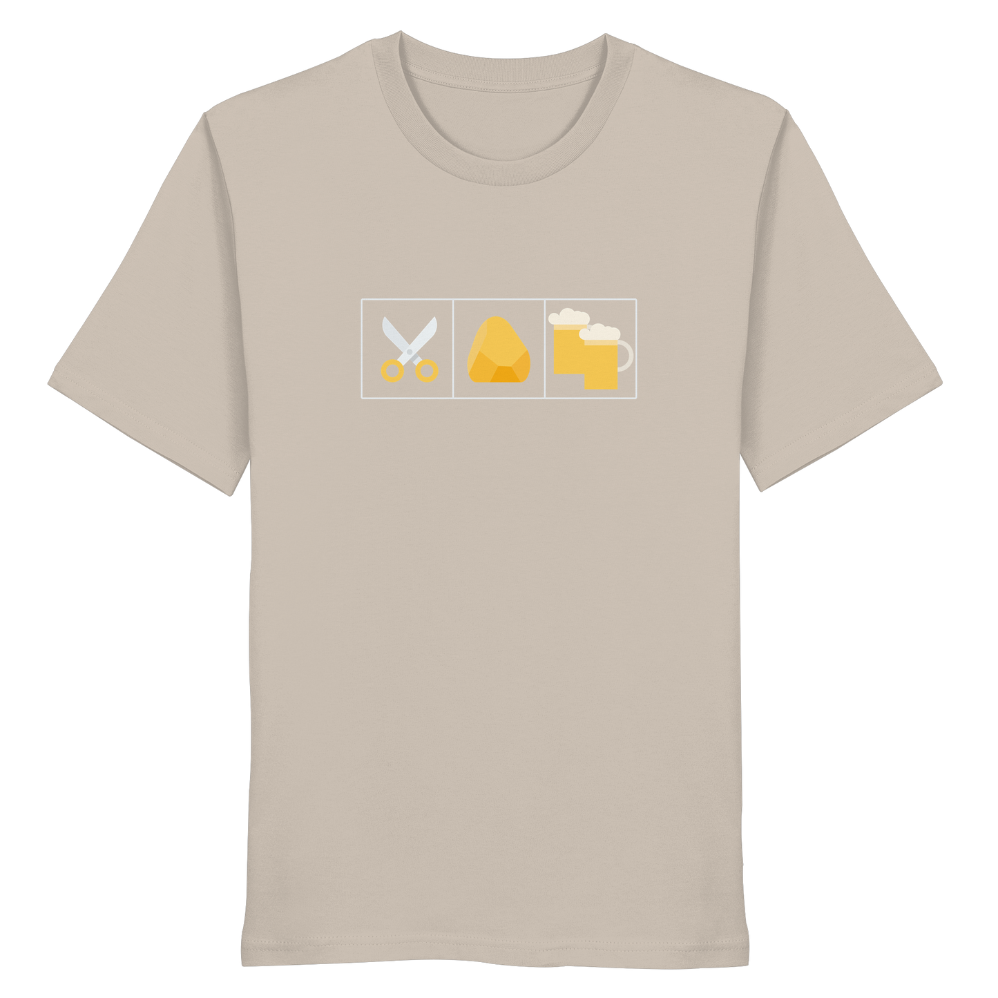 Schere, Stein, paar Bier - Organic Shirt