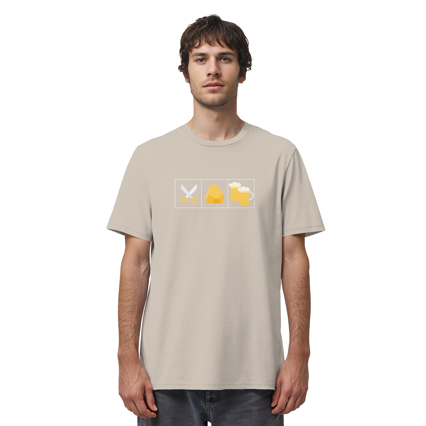 Schere, Stein, paar Bier - Organic Shirt