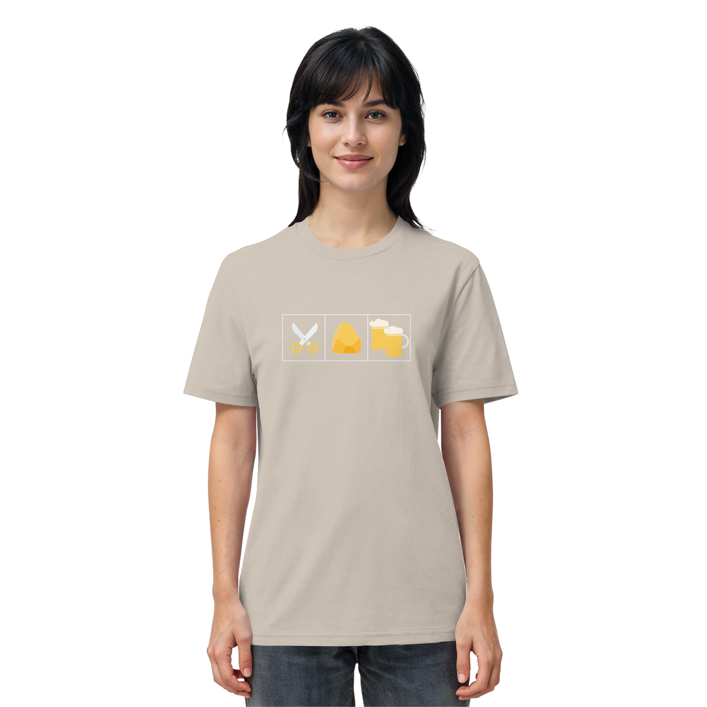 Schere, Stein, paar Bier - Organic Shirt