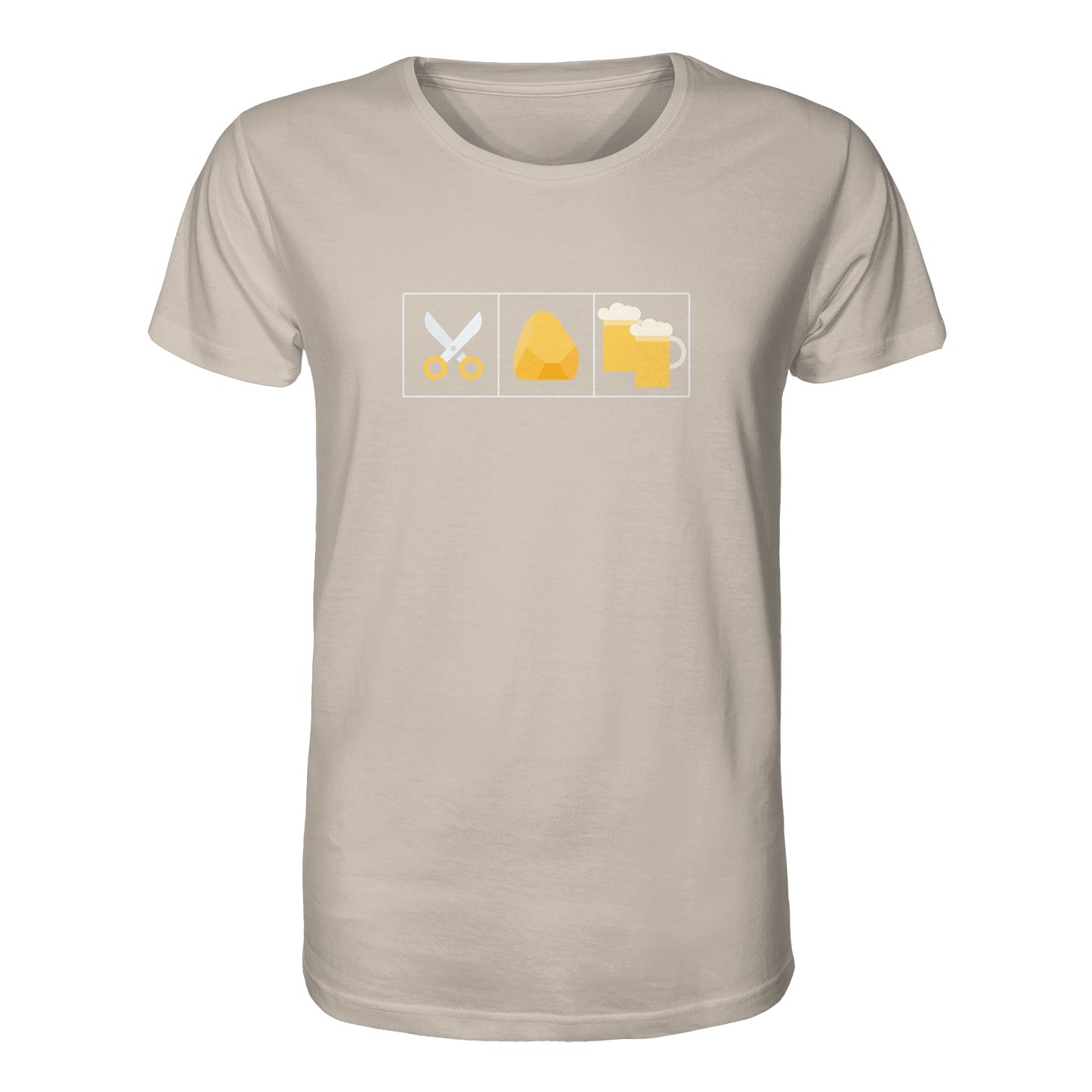 Schere, Stein, paar Bier - Organic Shirt